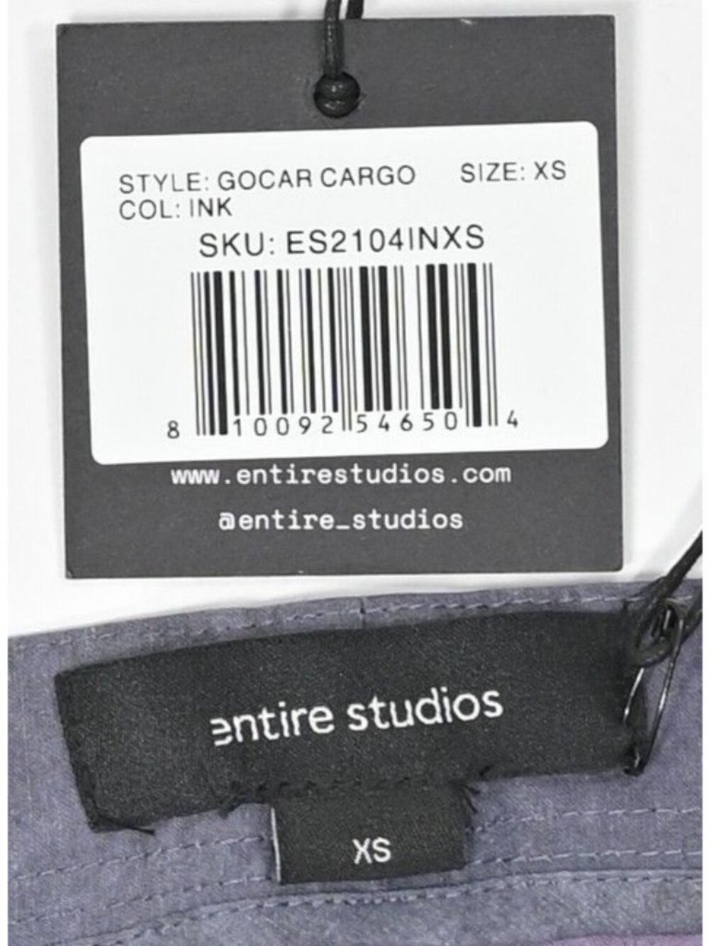 Entire Studios Gocar Cargo Pants in Ink - Picture 3 of 4
